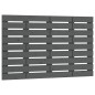 vidaXL Wand-Kopfteil Grau 106x3x63 cm Massivholz Kiefer