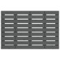 vidaXL Wand-Kopfteil Grau 106x3x63 cm Massivholz Kiefer