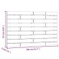 vidaXL Wand-Kopfteil Grau 106x3x63 cm Massivholz Kiefer