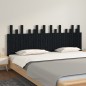 vidaXL Wand-Kopfteil Schwarz 204x3x80 cm Massivholz Kiefer vidaXL Wand-Kopfteil Schwarz 204x3x80 cm Massivholz Kiefer