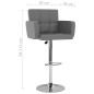 Barhocker 2 Stk. Grau Kunstleder Barhocker 2 Stk. Grau Kunstleder