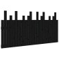 vidaXL Wand-Kopfteil Schwarz 159,5x3x80 cm Massivholz Kiefer vidaXL Wand-Kopfteil Schwarz 159,5x3x80 cm Massivholz Kiefer