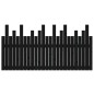 vidaXL Wand-Kopfteil Schwarz 159,5x3x80 cm Massivholz Kiefer vidaXL Wand-Kopfteil Schwarz 159,5x3x80 cm Massivholz Kiefer