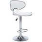 Barhocker 2 Stk. Weiß Kunstleder Barhocker 2 Stk. Weiß Kunstleder