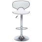 Barhocker 2 Stk. Weiß Kunstleder Barhocker 2 Stk. Weiß Kunstleder