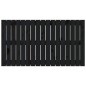 vidaXL Wand-Kopfteil Schwarz 108x3x60 cm Massivholz Kiefer