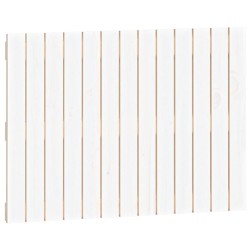 vidaXL Wand-Kopfteil Weiß 82,5x3x60 cm Massivholz Kiefer