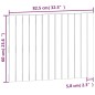 vidaXL Wand-Kopfteil Honigbraun 82,5x3x60 cm Massivholz Kiefer vidaXL Wand-Kopfteil Honigbraun 82,5x3x60 cm Massivholz Kiefer