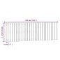 vidaXL Wand-Kopfteil Honigbraun 185x3x60 cm Massivholz Kiefer vidaXL Wand-Kopfteil Honigbraun 185x3x60 cm Massivholz Kiefer