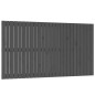 vidaXL Wand-Kopfteil Grau 159,5x3x90 cm Massivholz Kiefer