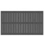 vidaXL Wand-Kopfteil Grau 159,5x3x90 cm Massivholz Kiefer