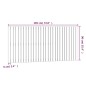 vidaXL Wand-Kopfteil Grau 185x3x90 cm Massivholz Kiefer vidaXL Wand-Kopfteil Grau 185x3x90 cm Massivholz Kiefer