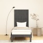 vidaXL Wand-Kopfteil Grau 82,5x3x110 cm Massivholz Kiefer