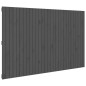 vidaXL Wand-Kopfteil Grau 185x3x110 cm Massivholz Kiefer