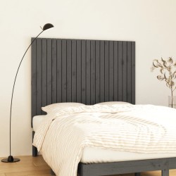 vidaXL Wand-Kopfteil Grau 140x3x110 cm Massivholz Kiefer