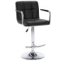 Barhocker 2 Stk. Schwarz Kunstleder Barhocker 2 Stk. Schwarz Kunstleder
