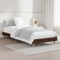 vidaXL Bettgestell Braun Eichen-Optik 75x190 cm Holzwerkstoff