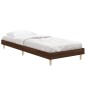 vidaXL Bettgestell Braun Eichen-Optik 75x190 cm Holzwerkstoff