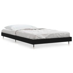 vidaXL Bettgestell Schwarz 90x190 cm Holzwerkstoff