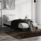 vidaXL Bettgestell Schwarz 75x190 cm Holzwerkstoff vidaXL Bettgestell Schwarz 75x190 cm Holzwerkstoff