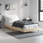 vidaXL Bettgestell Sonoma-Eiche 75x190 cm Holzwerkstoff vidaXL Bettgestell Sonoma-Eiche 75x190 cm Holzwerkstoff
