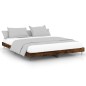 vidaXL Bettgestell Räuchereiche 140x200 cm Holzwerkstoff vidaXL Bettgestell Räuchereiche 140x200 cm Holzwerkstoff