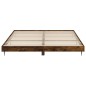 vidaXL Bettgestell Räuchereiche 140x200 cm Holzwerkstoff vidaXL Bettgestell Räuchereiche 140x200 cm Holzwerkstoff