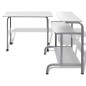 Computertisch Schreibtisch Computerwagen PC Tisch Bürotisch weiß