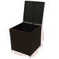 vidaXL 8-tlg. Garten-Lounge-Set mit Auflagen Poly Rattan Braun vidaXL 8-tlg. Garten-Lounge-Set mit Auflagen Poly Rattan Braun