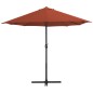 vidaXL Sonnenschirm mit Aluminium-Mast 460x270 cm Terracotta-Rot vidaXL Sonnenschirm mit Aluminium-Mast 460x270 cm Terracotta-Rot