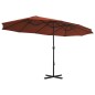 vidaXL Sonnenschirm mit Aluminium-Mast 460x270 cm Terracotta-Rot vidaXL Sonnenschirm mit Aluminium-Mast 460x270 cm Terracotta-Rot