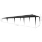 vidaXL Partyzelt 3x12 m PE Anthrazit vidaXL Partyzelt 3x12 m PE Anthrazit
