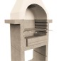 vidaXL Holzkohle-Grillkamin aus Beton mit Rauchabzug vidaXL Holzkohle-Grillkamin aus Beton mit Rauchabzug