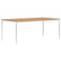 vidaXL Garten-Esstisch 200 x 100 x 75 cm Massivholz Teak und Edelstahl vidaXL Garten-Esstisch 200 x 100 x 75 cm Massivholz Teak und Edelstahl
