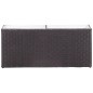 vidaXL Garten-Hochbeet mit 2 Töpfen 90x20x40cm Poly Rattan Schwarz vidaXL Garten-Hochbeet mit 2 Töpfen 90x20x40cm Poly Rattan Schwarz