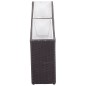 vidaXL Garten-Hochbeet mit 2 Töpfen 90x20x40cm Poly Rattan Schwarz vidaXL Garten-Hochbeet mit 2 Töpfen 90x20x40cm Poly Rattan Schwarz