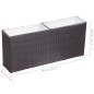 vidaXL Garten-Hochbeet mit 2 Töpfen 90x20x40cm Poly Rattan Schwarz vidaXL Garten-Hochbeet mit 2 Töpfen 90x20x40cm Poly Rattan Schwarz