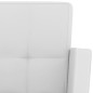 Barhocker 2 Stk. Weiß Kunstleder Barhocker 2 Stk. Weiß Kunstleder