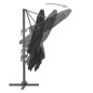 vidaXL Ampelschirm mit Aluminium-Mast 3 x 3 m Schwarz vidaXL Ampelschirm mit Aluminium-Mast 3 x 3 m Schwarz