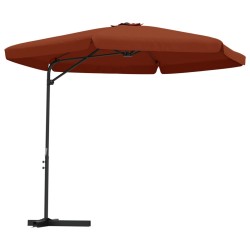 vidaXL Sonnenschirm mit Stahlmast 300 cm Terracotta-Rot