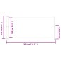 vidaXL Ausziehbare Seitenmarkise 140 x 300 cm Blau vidaXL Ausziehbare Seitenmarkise 140 x 300 cm Blau