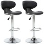 vidaXL Barhocker 2 Stk. Schwarz Kunstleder vidaXL Barhocker 2 Stk. Schwarz Kunstleder