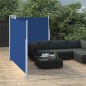 vidaXL Ausziehbare Seitenmarkise Blau 120 x 600 cm vidaXL Ausziehbare Seitenmarkise Blau 120 x 600 cm