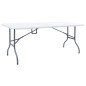 vidaXL Gartentisch Klappbar Weiß 180x72x72 cm HDPE vidaXL Gartentisch Klappbar Weiß 180x72x72 cm HDPE