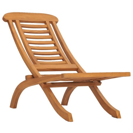 vidaXL Klappbarer Gartenstuhl Massivholz Teak