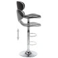 vidaXL Barhocker 2 Stk. Schwarz Kunstleder vidaXL Barhocker 2 Stk. Schwarz Kunstleder