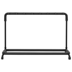 vidaXL Gitarrenständer 7-fach Schwarz Stahl