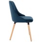 Esszimmerstühle 2 Stk. Blau Samt Esszimmerstühle 2 Stk. Blau Samt