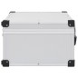 vidaXL CD-Koffer für 60 CDs Aluminium ABS Silbern vidaXL CD-Koffer für 60 CDs Aluminium ABS Silbern