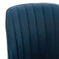 Esszimmerstühle 2 Stk. Blau Samt Esszimmerstühle 2 Stk. Blau Samt